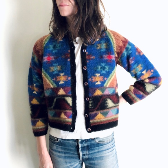 100% alpaca vibrant cardigan - Picture 16 of 16